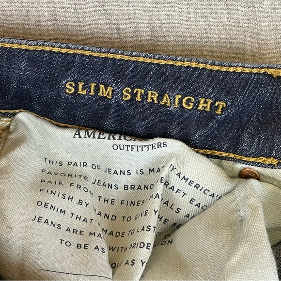 American Eagle Outfitters Men’s Jeans Size 29 x 32 Extreme Flex 4 Slim Straight - Picture 7 of 15